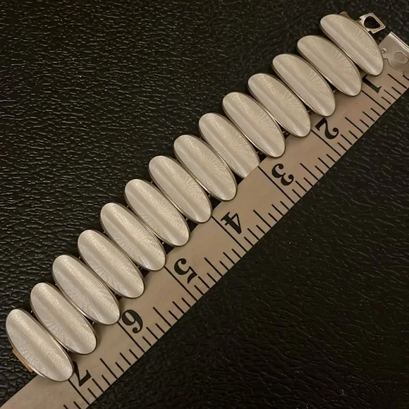 Rare David Anderson of Norway, Sterling, and enamel bracelet - Picture 4 of 5